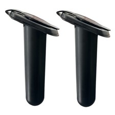 2PCS Plastica Porta Canna da Pesca Marina Balck 40MM Rack Rack Barca Yacht Raccordi