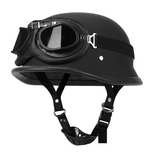 Casco moto mezzo vintage - mezzo, in