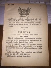 Regio decreto mod - decreto, norme