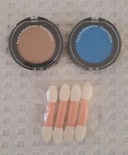 YVES ROCHER set lotto 2 ombretti eyeshadow bronzo bluette + 4 applicatori occhi