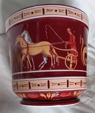 GINORI DOCCIA PORTA VASO, CACHE POT ANNI '30, ALTEZZA:18 CM