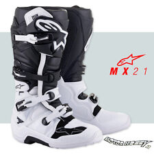 STIVALI CROSS ENDURO ALPINESTARS TECH 7 WHITE BLACK TAGLIA 44,5