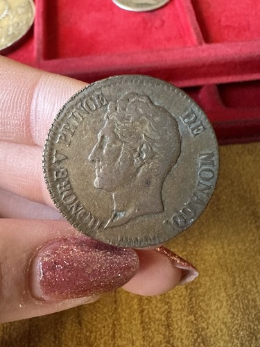 Moneta monaco cent 1837 - monaco, nn