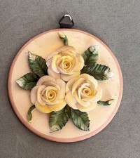 QUADRETTO FIORI IN PORCELLANA