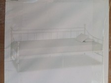 Telaio Divano Letto In Metallo Bianco 90x200