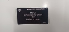 Targhetta vano motore adesiva