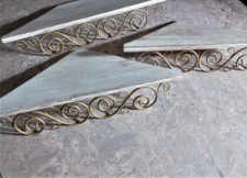 Ripiani angolari vintage in