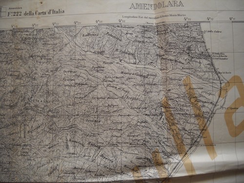 Carta topografica militare - carta,