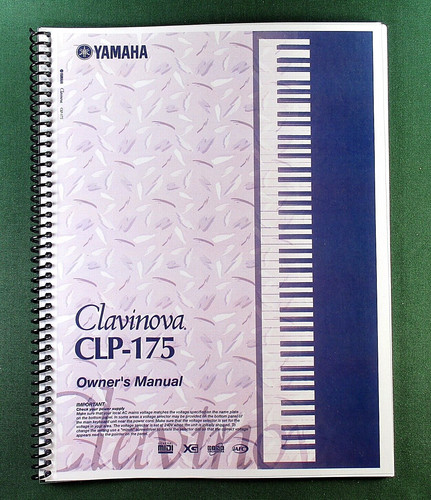 Yamaha clp 175 - clp-175, instruction