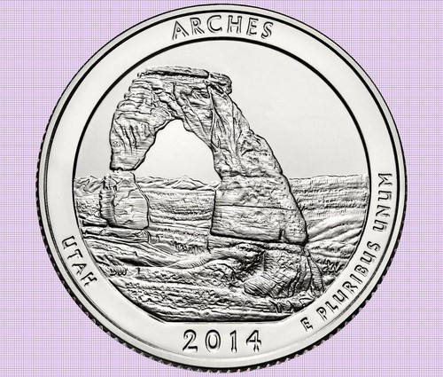 Quarto dollaro utah archi - quarto,