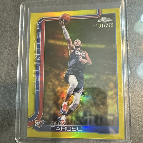Topps chrome gold alex caruso - chrome,