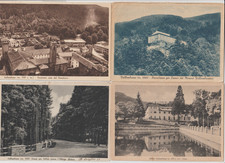 4 ANTICHE CARTOLINE DI VALLOMBROSA - FIRENZE - GRANDE FORMATO - ANNI 40/50