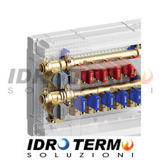 COLLETTORE TECO K4 5+4 SANITARIO MULTI INTERCETTAZIONE DA INCASSO CON RACCORDI
