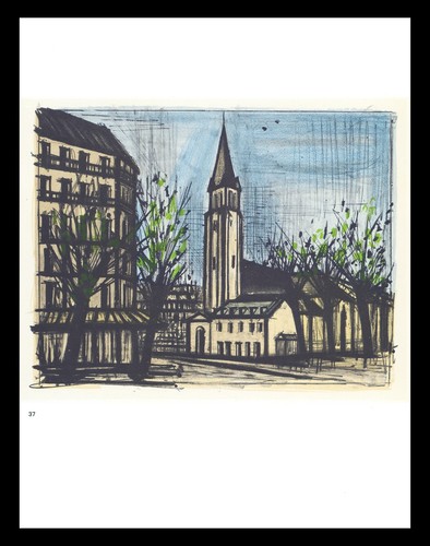 1967 bernard buffet litografia - 1967,