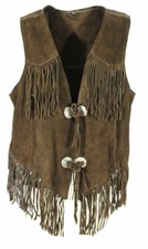 Western E Country Moto & Tempo Libero Selvaggia Pelle Gilet Biker Custom Abito