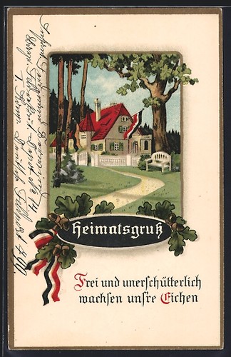 Cartolina saluto casa - saluto,