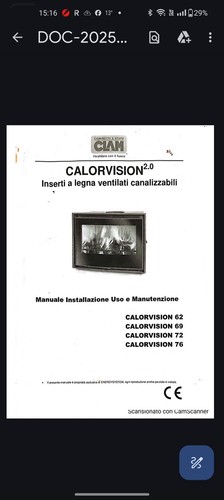 Inserto camino legna - a,