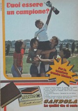 Pubblicità Advertising Italian Clipping 1973 GANDOLA CREMINO BICOLORE