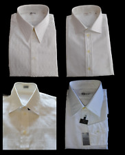 Camicia Bianca Cerimonia Real Vintage Anni 70 Tessuto Lavorato Misure Grandi VTG