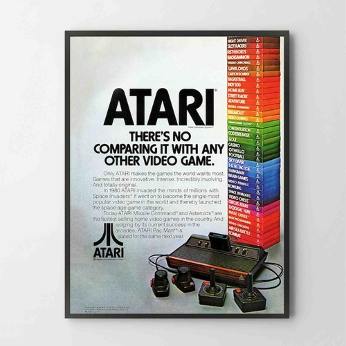 Poster atari 2600 console - atari,