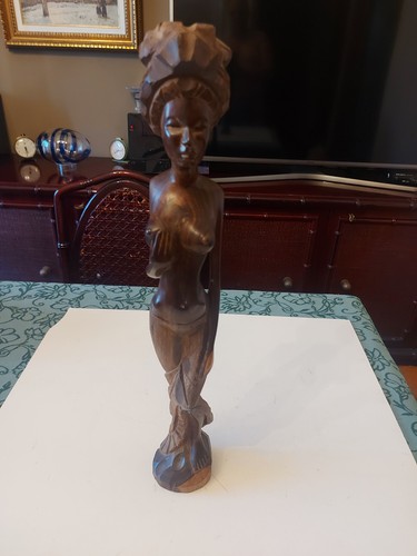 Statua scultura legno - statua,