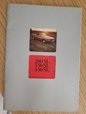 BROCHURE DEPLIANT MERCEDES 280 SL 350 SL 450 SL RARO  1974 ITALIANO 42 PAG