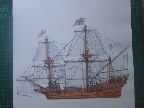 Stampa nave storica un - nave, ~