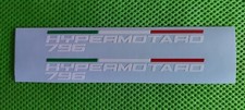 ADESIVO ADESIVI DUCATI HYPERMOTARD 796 - COPPIA CM.13 PRESPAZIATI  - BIANCO 