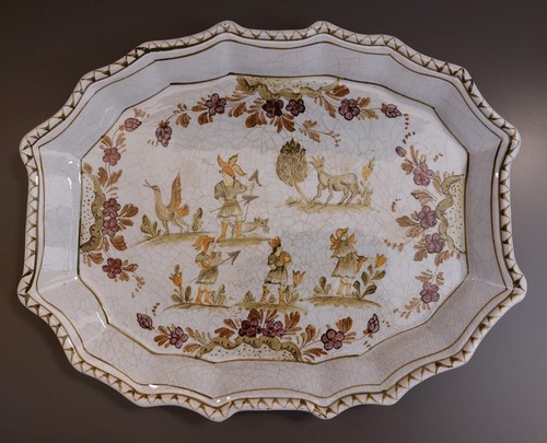 Xviii secolo museale - museale, vassoio