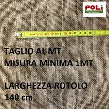 JUTA IUTA TESSUTO NATURALE TELA STOFFA ALTEZZA 140 CM PREZZO AL METRO LINEARE 