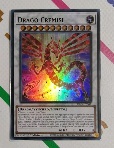 Drago cremisi super rara ita - drago,