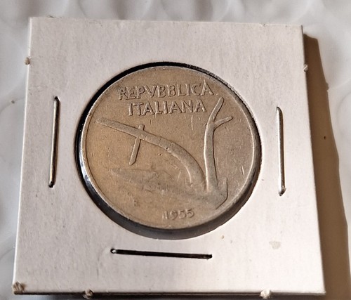 Lire italiane 1955 moneta - italiane, 1955.