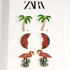 3 paia orecchini Zara