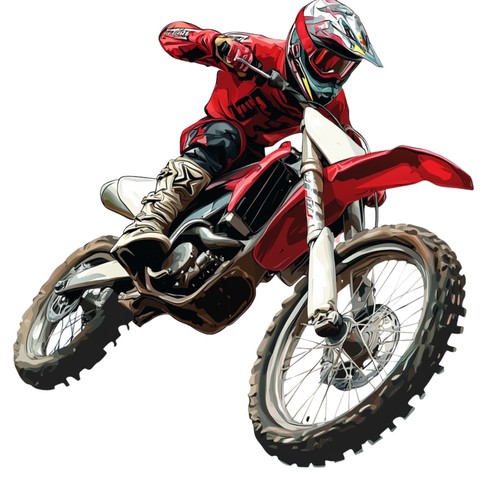 Adesivi dirt bike motocross - bike,