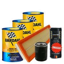 Kit Tagliando Fiat 500 Panda Punto 1.2 1.4 Gpl Benzina Ypsilon 3 Olio 10W40 