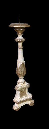 Candeliere legno xviii seclo - candeliere,