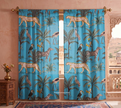Set pezzi tende blu - set,