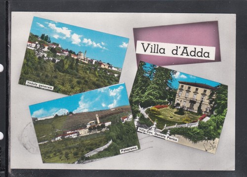Cartolina villa adda - villa, d'adda