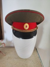 Berretto con visiera vintage sovietico taglia 57 cappello militare russo