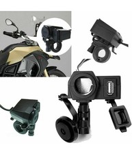 Adattatore 12v Moto Usb Presa Accendisigari Impermeabile Per Caricabatterie Nero