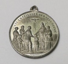 MEDAGLIA "ZUM ANDENKEN AND HEIL FIRMUNG" IN LEGA BIANCA DIAMETRO 37,8mm.  (C182)