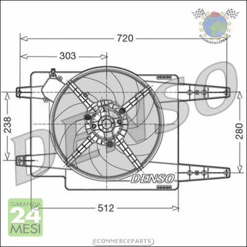Ventola radiatore denso per - denso,