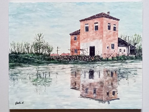 139 quadro dipinto casolare - 139,