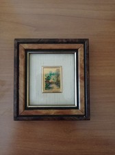 Quadretto Foglia D'oro 23 Kt Riproduzione Artistica 12,5x11,5 Idea Regalo