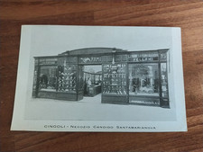 CINGOLI NEGOZIO CANDIDO SANTAMARIANOVA ARMI PELLAMI CALZATURE ANTICA CARTOLINA