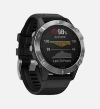 Garmin Fenix 6 Premium Orologio Multisport Cardiofrequenzimetro Orologio GPS - Argento