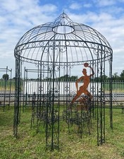 GAZEBO TONDO ENGLAND 3 mt IN FERRO PIENO BATTUTO A MANO