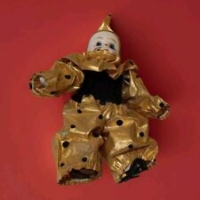 VVt - Bambola Vintage Porcellana Pagliaccetto Pierrot h. 18 Cm