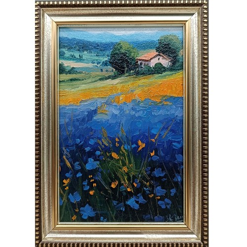 Dipinto olio natura estiva