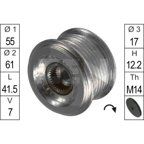 Puleggia alternatore per - , ford